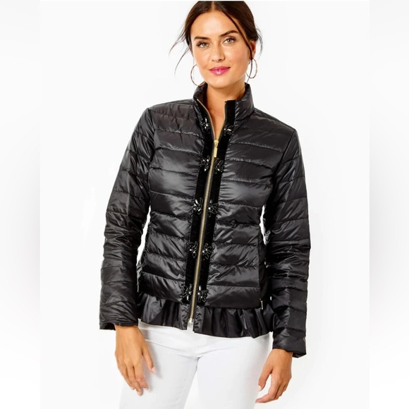 Lilly Pulitzer Darcia Jacket Onyx Size 14 NWT Style #008947 - Picture 1 of 14